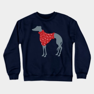 Christmas Whippet Crewneck Sweatshirt